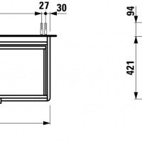 Laufen Base 4.0245.2.110.261.1 Тумба под раковину на 105 см