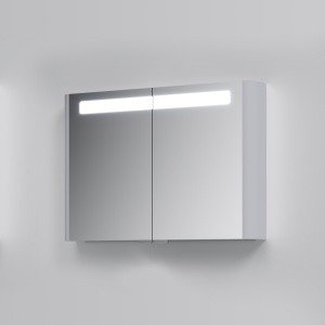 AM.PM Sensation M30MCX1001FG Зеркальный шкаф с подсветкой 1000*700 мм (серый шёлк)