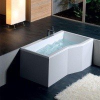 Акриловая ванна ALPEN Versys 170 R 70611, гарантия 10 лет, асимметричная форма, объём 278 литров, цвет - euro white (европейский белый)