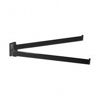 Colombo Design LOOK B1612.NM Двойной полотенцедержатель 33,5 см (черный матовый)