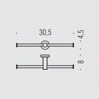 Colombo Design PLUS W4990.HPS1 - Держатель для туалетной бумаги | двойной (нержавеющая сталь шлифованная)