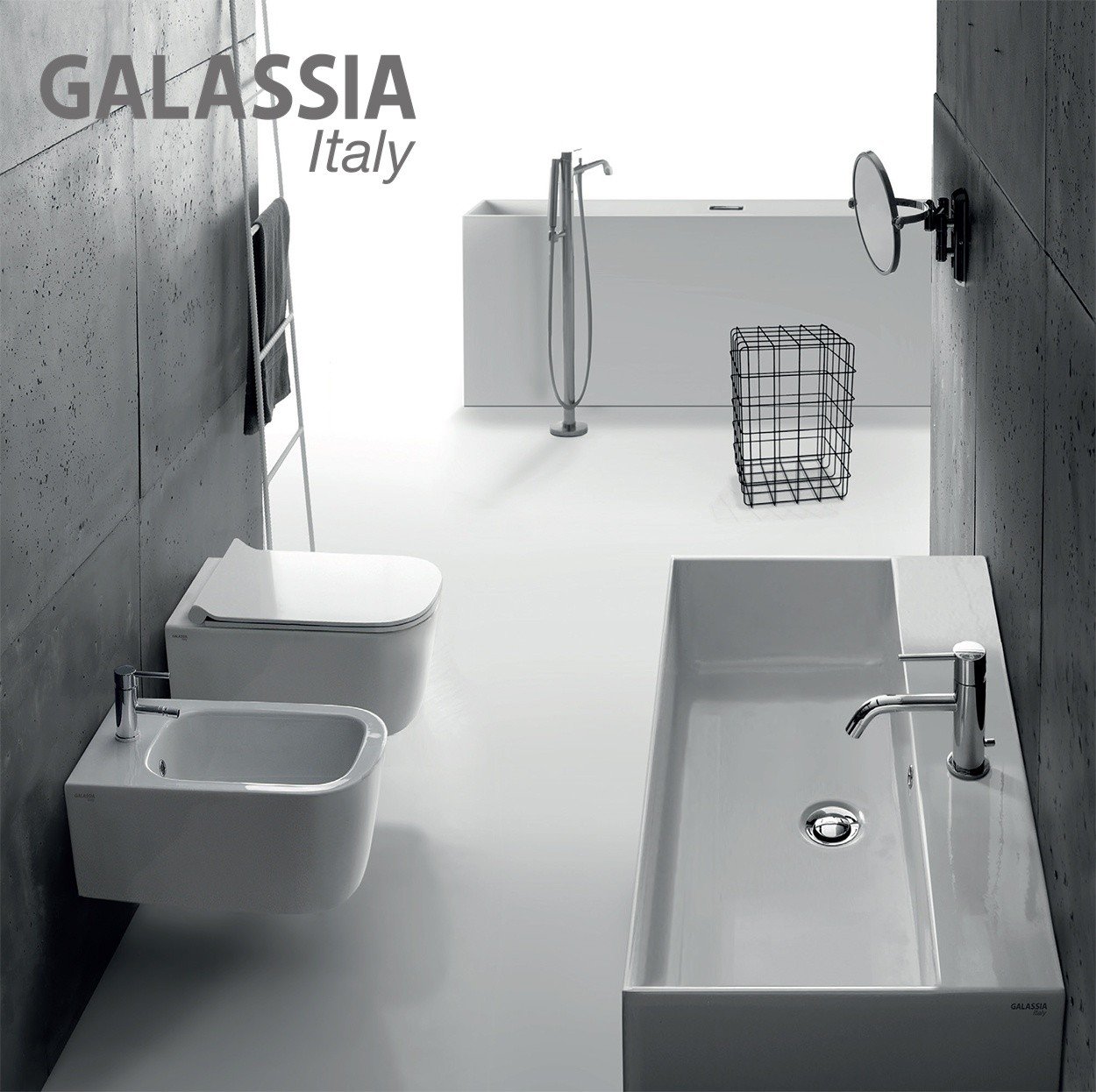 Galassia MEG11 8965 - Акриловая ванна 167*80 см | свободностоящая, в ...