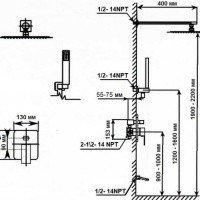 ALMAes Weber TVZ-0806 Душевая система с термостатом скрытого монтажа | 3 режима (хром глянцевый)