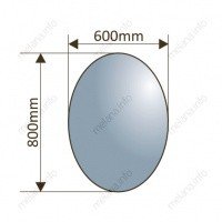MELANA 600 MLN-M002 Зеркало для ванной комнаты 60х80 см (черный)