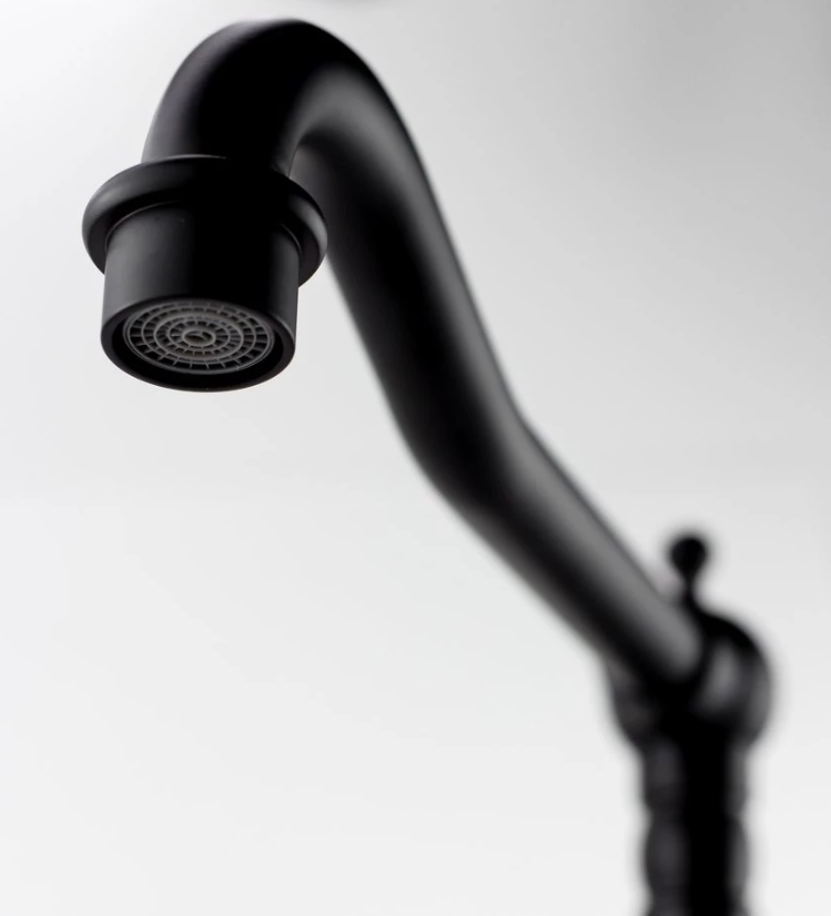 ESKO Florence FR03B Высокий смеситель для кухни (чёрный | белый), в ...