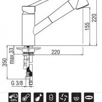 NOBILI Oz T2 OZ117/T2CS Смеситель для кухни