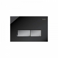 IDDIS Uniglass UNG10GBi77 Накладная панель для унитаза (чёрное стекло | хром)
