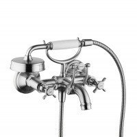 AXOR Montreux 16540260 Смеситель для ванны в комплекте с ручным душем - Шлифованный хром