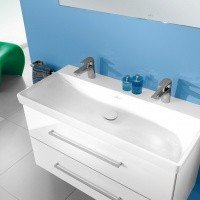 Villeroy Boch Avento 4156A1RW Раковина для ванной на 100 см (цвет белый камень - stone white ceramicplus).