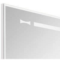 Акватон Диор 1A167902DR01R Зеркало с подсветкой + подвесной шкаф 100*68 см (белый глянцевый)