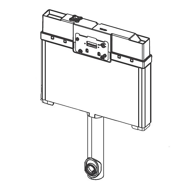 TECE Box 9370007 Встраиваемый смывной бачок для напольного унитаза ...