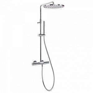 Tres Showers 26231201 Душевая система с функцией наполнения ванны - комплект с термостатом (хром)