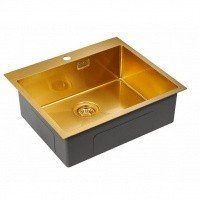 Paulmark ISAR PM805951-BG Мойка для кухни 59*51 см (брашированное золото)