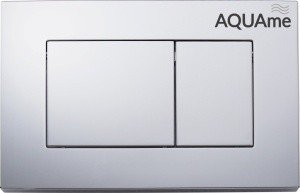 AQUAme AQM4102CR Накладная панель смыва для унитаза (хром)