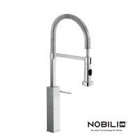NOBILI Cube CB00705/3CR - Высокий смеситель для кухни с гибким изливом (хром)