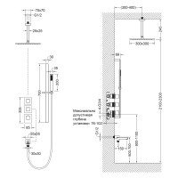 Timo Selene SX-2239/00SM Душевая система с функцией наполнения ванны - комплект с термостатом (хром)