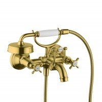 AXOR Montreux 16540250 Смеситель для ванны в комплекте с ручным душем - Шлифованное золото