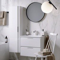AQWELLA RM RM0208BLK Зеркало для ванной комнаты Ø 80 см (чёрный матовый)