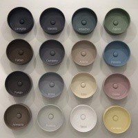 Ceramica CIELO Shui Comfort MILAQ CM - Раковина накладная Minimo 25*25 см Cemento (Серый)