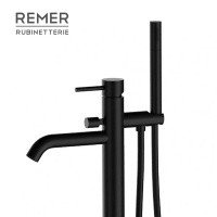 Remer X STYLE X08NO Напольный смеситель для ванны (черный матовый)