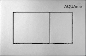 AQUAme AQM4102S Накладная панель смыва для унитаза (хром сатин)