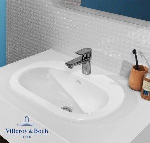Villeroy & Boch O.novo 41615601 Врезная раковина для ванной комнаты 56*40 см (Альпийский белый)