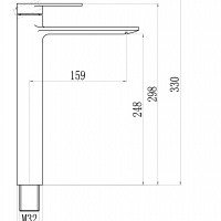 Savol S-601811G Высокий смеситель для раковины (хром)