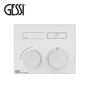 GESSI HI-FI Compact 63002 279 Термостатический смеситель для душа | White CN (белый матовый)