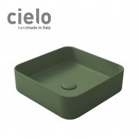 Ceramica CIELO Shui Comfort SHCOLAQ40 AG - Раковина накладная на столешницу 40 * 40 см (Agave)