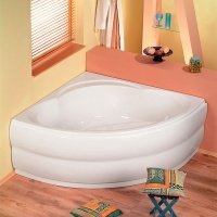 Акриловая ванна ALPEN Alexandra 140 a05111, гарантия 10 лет, угловая форма, объём 245 литров, цвет - euro white (европейский белый)