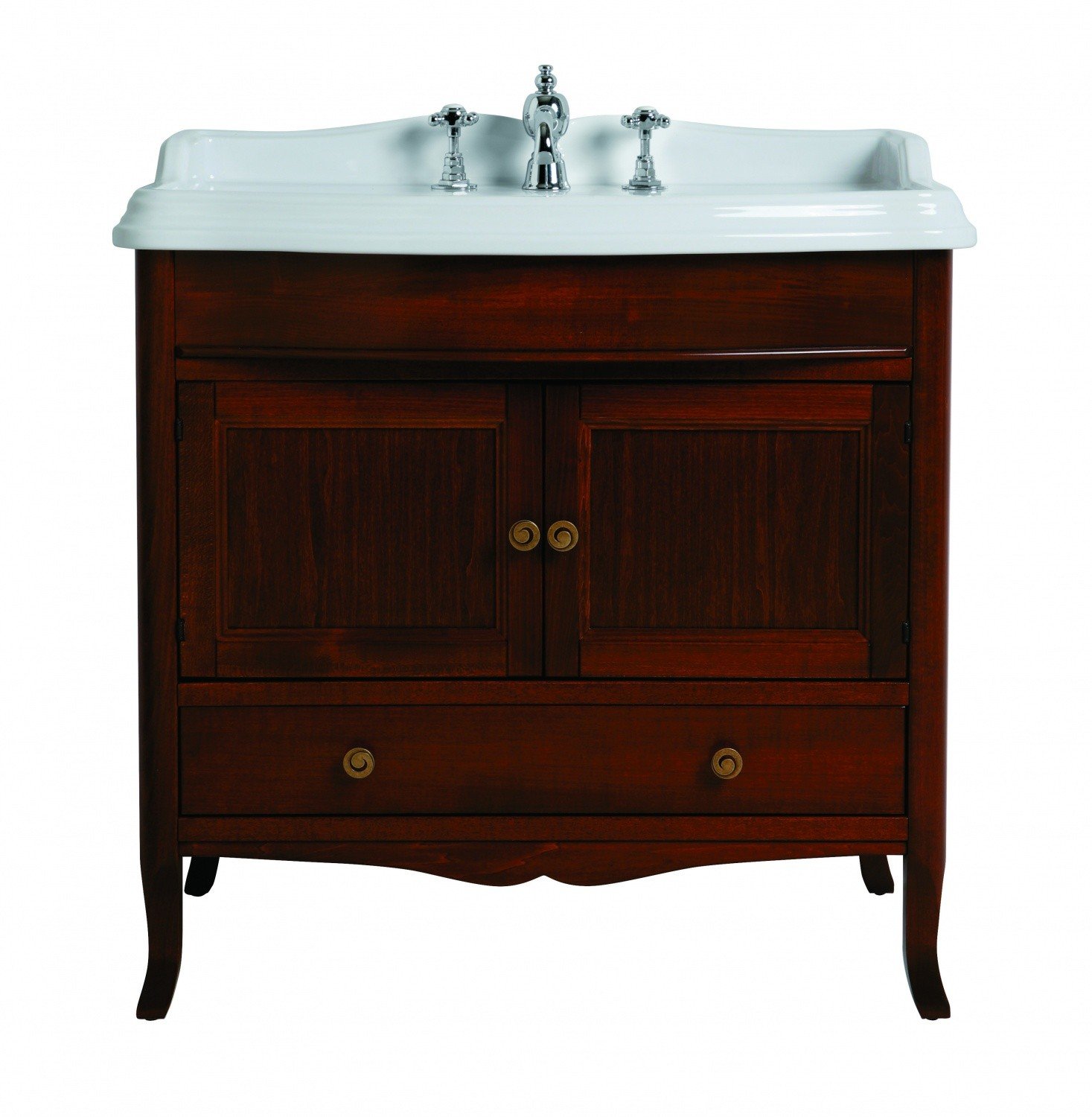 SIMAS Arcade ARMD90noce/br Подстолье для раковины (орех-бронза), в ...