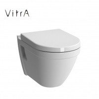 VITRA S50 7740B003-0075 Подвесной унитаз 52*36 см | безободковый (белый глянцевый)