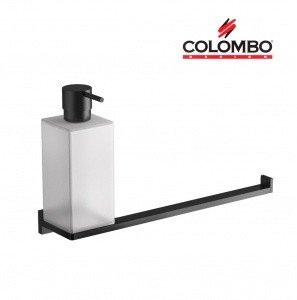 Colombo Design LOOK B1674.NM Дозатор для жидкого мыла с держателем полотенца (черный матовый)