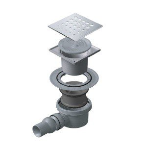 TECE Drainpoint S 3601400 Душевой трап низкий с горизонтальным выпуском ...