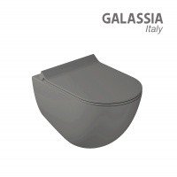 Galassia DREAM 7317GM - Унитаз подвесной 56*36 см | безободковый RIM (серый матовый)