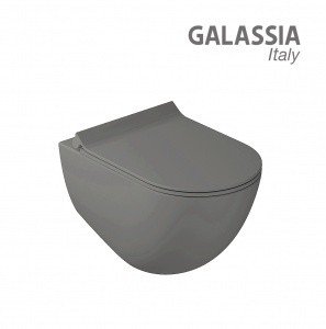 Galassia DREAM 7317GM - Унитаз подвесной 56*36 см | безободковый RIM (серый матовый)