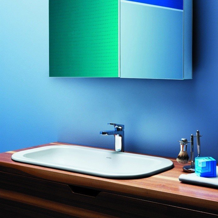 Azzurra GLAZE GLLI06938000BI Раковина встраиваемая сверху 69*38 см ...