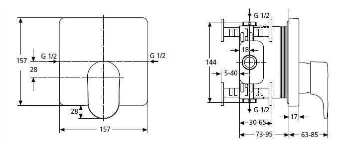 Ideal Standard Moments A4716AA Смеситель для душа, в интернет-магазине ...
