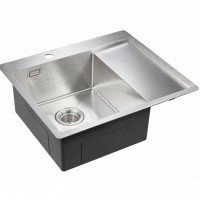 Paulmark ALSTER PM825951-BSL Мойка для кухни левая 59*51 см (нержавеющая сталь)
