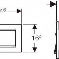Geberit 115.758.KJ.5 Placca di Scarico Sigma 10, Grigio