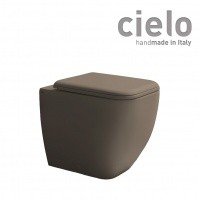 Ceramica CIELO Shui Comfort SHCOVAKTRAN - Унитаз напольный пристенный 55*38 см | Rimless безободковый (Arenaria)