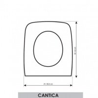 Ideal Standard Cantica T629901 Сиденье с крышкой для унитаза