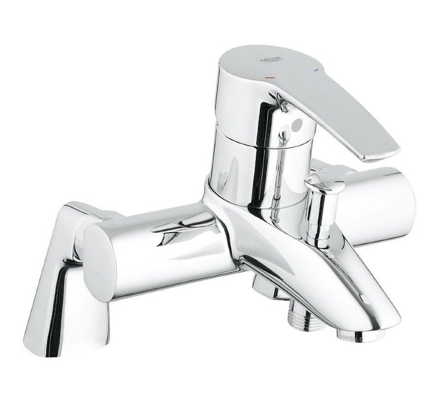 GROHE Eurostyle 33612001 смеситель для ванны, в комплекте с вертикальными подключениями для установки на борт ванны