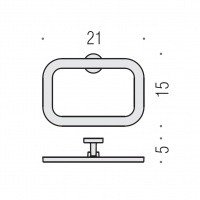 Colombo Design Nordic B5231 - Держатель для полотенца | кольцо (хром)