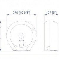 NOFER Black 05010.BK Диспенсер для туалетной бумаги в рулонах (черный)