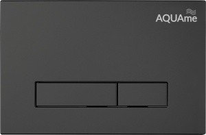 AQUAme AQM4103B Накладная панель смыва для унитаза (чёрный)