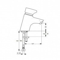 Ideal Standard Ceraplus B8295AA Порционный смеситель для раковины
