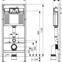 TECE Base 9400400.WC1 - Система инсталляции в комплекте с унитазом V04 и клавишей смыва (панель смыва - белая)