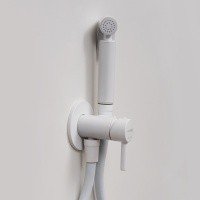 WasserKRAFT A70538 Гигиенический душ - комплект со смесителем (белый матовый)