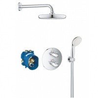 Grohe Grohtherm 1000 34614001 Душевая система с термостатом скрытого монтажа (хром)